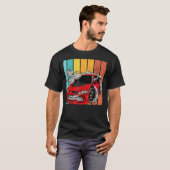  drift-autoretroflector racecar-beweging t-shirt (Voorkant volledig)