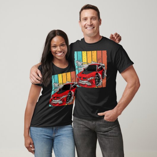 drift-autoretroflector racecar-beweging t-shirt (Unisex)