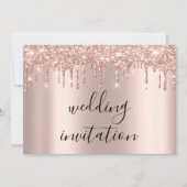 Drift Black Spark Wedding Bridal Roos Gold Kaart (Voorkant)