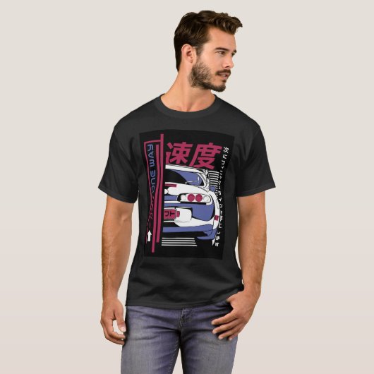 Drift Car Japan Classic T-Shirt (Voorkant volledig)
