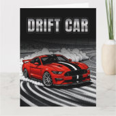 Drift Car Red Muscle Kaart (Voorkant)