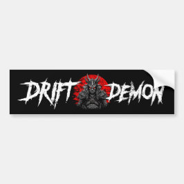 Drift Demon Samurai JDM Auto Drifting Phonk Bumpersticker