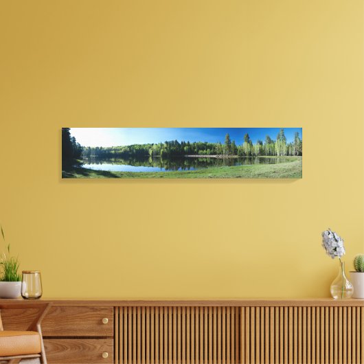 Drift Fence Lake Canvas Afdruk (Insitu (Woonkamer))
