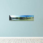 Drift Fence Lake Canvas Afdruk (Insitu (Houten vloer))