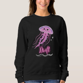 "Drift" Glow Neon Jellyfish Minimalist Trui