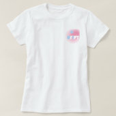 Drift in Pastel – Soft Y2K Surf Tee T-shirt (Design voorkant)