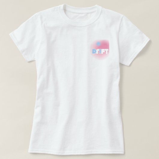 Drift in Pastel – Soft Y2K Surf Tee T-shirt (Design voorkant)