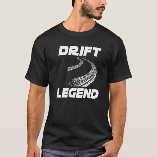 Drift Legend Burnout Burn Rubber Street Racer Drif T-shirt (Voorkant)