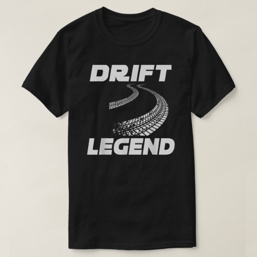 Drift Legend Burnout Burn Rubber Street Racer Drif T-shirt (Design voorkant)