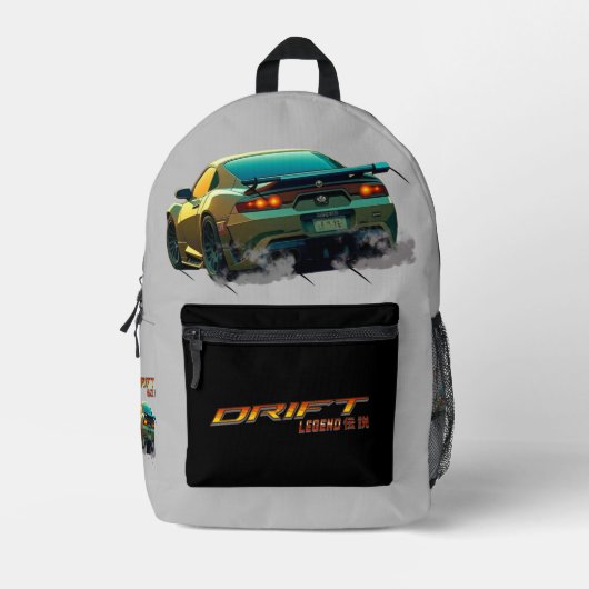 DRIFT LEGEND SUPRA MK4 - ANIME STIJL BEDRUKTE RUGZAK (Voorkant)