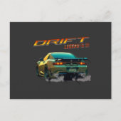DRIFT LEGEND SUPRA MK4 - ANIME STIJL BRIEFKAART (Voorkant)