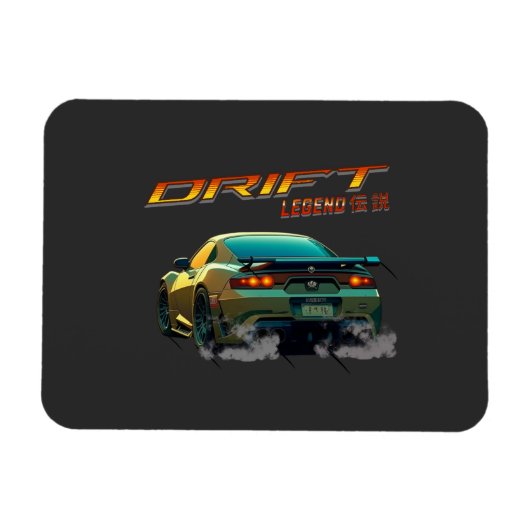 DRIFT LEGEND SUPRA MK4 - ANIME STIJL MAGNEET (Horizontaal)