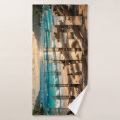 Drift Luxe Kust Editoriaal Kunstwerk Badhanddoek (Badhanddoek)
