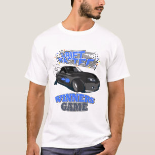 Drift Master zwarte auto T-shirt