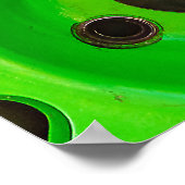 Drift race auto wielen bij dozen poster (Hoek)