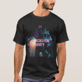 Drift racing zwarte Lyon 53 T-shirt (Voorkant)