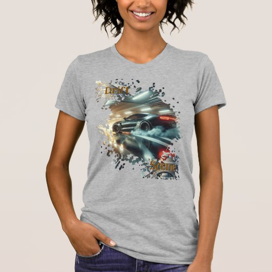 Drift Scene T-shirt | Colorburst Urban Motion Auto (Voorkant)