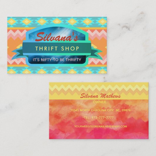 Drift Shop Slogans Visitekaartjes (Voorkant / Achterkant)