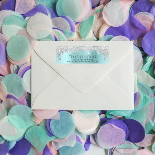 Drift Silver Grey Royal Blue RSVP Bridal Etiket