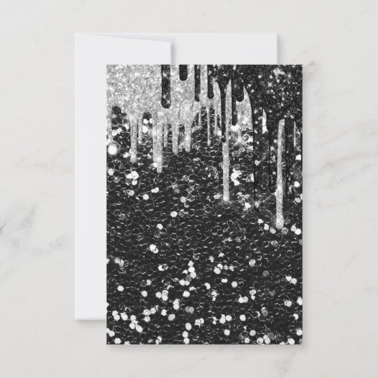 Drift Silver Red Black Vrijgezellenfeest Sweet 16t Kaart (Achterkant)