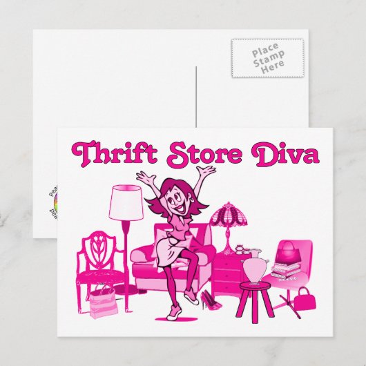 Drift Store Diva Briefkaart (Voorkant / Achterkant)