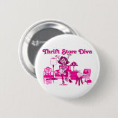 Drift Store Diva Round Ronde Button 5,7 Cm (Voorkant /achterkant)