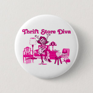 Drift Store Diva Round Ronde Button 5,7 Cm