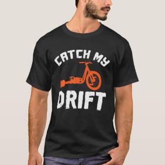 Drift Trike Downhill vangt mijn Vintage T-shirt