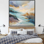 Drift van Vergulde Getijden Canvas Afdruk (Insitu (Slaapkamer))