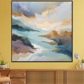 Drift van Vergulde Getijden Canvas Afdruk (Insitu (Woonkamer))