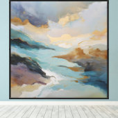 Drift van Vergulde Getijden Canvas Afdruk (Insitu (Houten vloer))