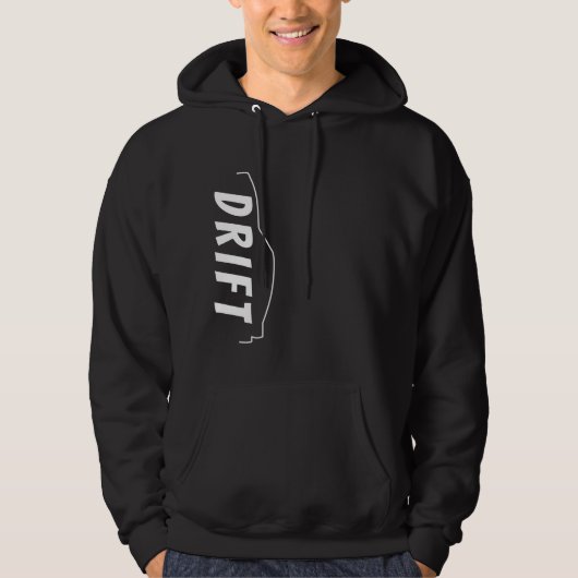 drift vertical text hoodie (Voorkant)