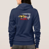 driften | Hoodie met volledige rits voor dames (Achterkant)