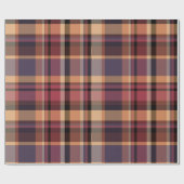 Driftige Oversized Herfst Zonsondergang Schotse Ru Cadeaupapier (Vlak)