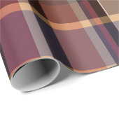 Driftige Oversized Herfst Zonsondergang Schotse Ru Cadeaupapier (Rol Hoek)
