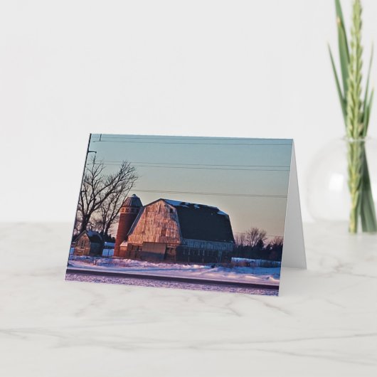 "Drifting at Dusk" kerstKaart Kaart (Voorkant)