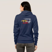 Drifting | Dames Full-zip Hoodie (Achterkant volledig)