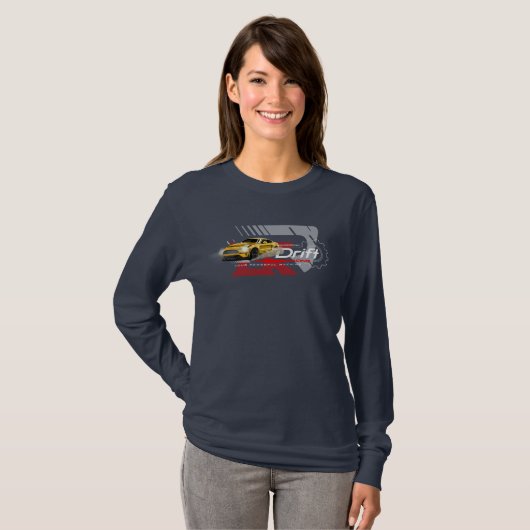 Drifting | Dames Lange Mouwen T-shirt (Voorkant volledig)