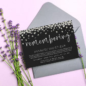 Drifting Flowers Herinnering Jubileum dood Kaart