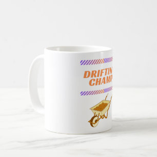 Drifting kampioen, kruiwagen koffiemok