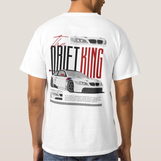 Drifting Machine – Speed & Smoke t shirte  T-shirt (Achterkant)