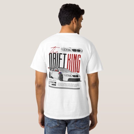 Drifting Machine – Speed & Smoke t shirte T-shirt (Achterkant volledig)