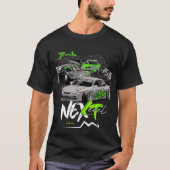 Drifting mannen T-shirts GTR auto tuning (Voorkant)