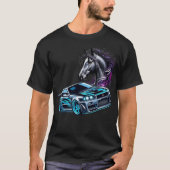 Drifting mannen T-shirts GTR auto tuning (Voorkant)