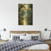 Drifting Morning | Cypress Marsh | Canvas Art Afdruk (Insitu (Slaapkamer))