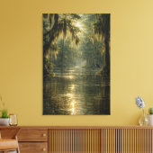 Drifting Morning | Cypress Marsh | Canvas Art Afdruk (Insitu (Woonkamer))