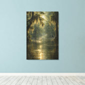 Drifting Morning | Cypress Marsh | Canvas Art Afdruk (Insitu (Houten vloer))