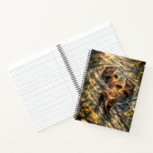 Drifting Together | River Otter Art | Notebook Notitieboek (Binnen)
