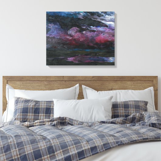 Drifting zware wolken | Emil Nolde | Canvas Afdruk (Insitu (Slaapkamer))