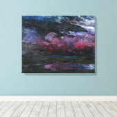 Drifting zware wolken | Emil Nolde | Canvas Afdruk (Insitu (Houten vloer))